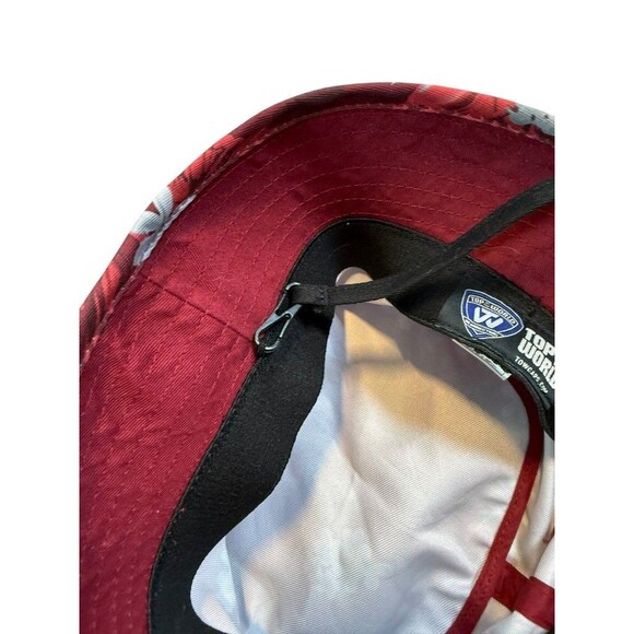 Indiana University IU Floral Bucket Hat Cap Flex Band Strap Buckle Hoosiers - Picture 4 of 7